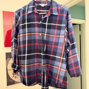 Old Navy Classic Plaid Shirt in Blue and Red